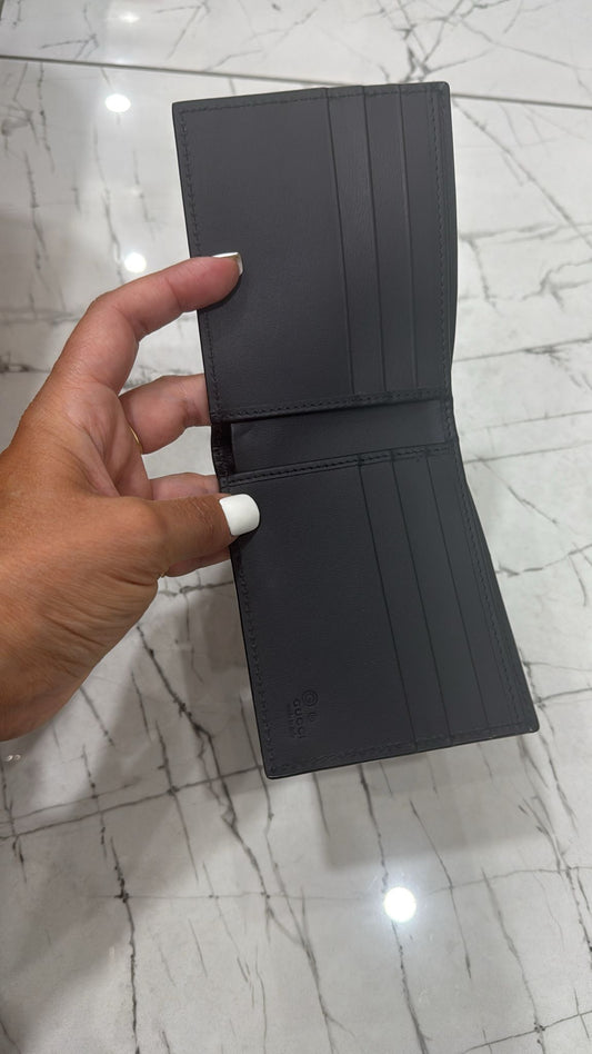 Gg bifold man wallet microguccissima Nero
