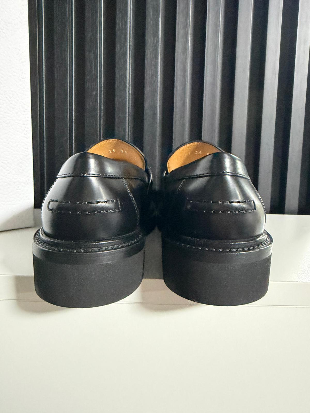 Mocassino Dior Boy Pelle di vitello spazzolata nera