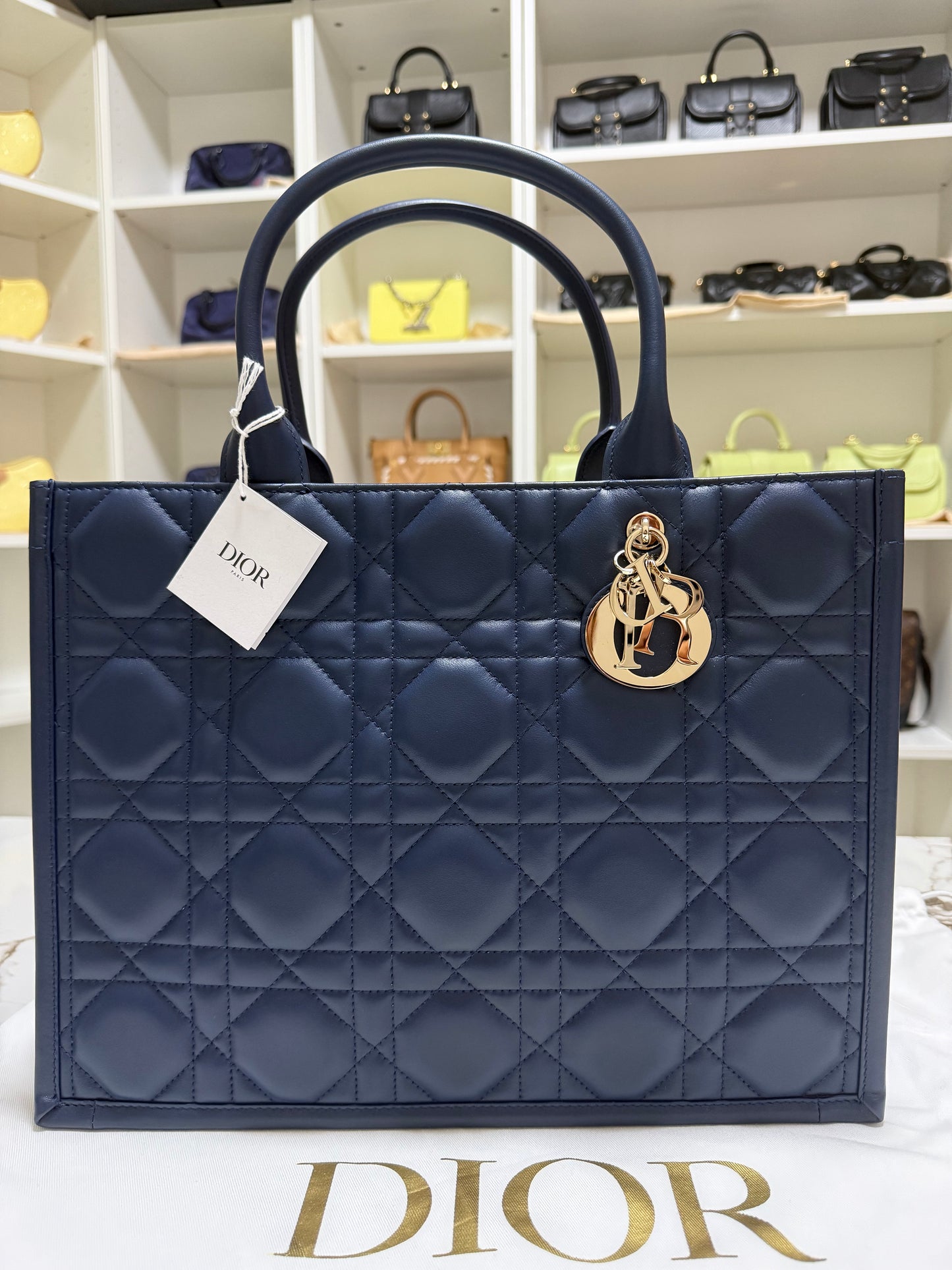 2 pcs tote bags black and blue
