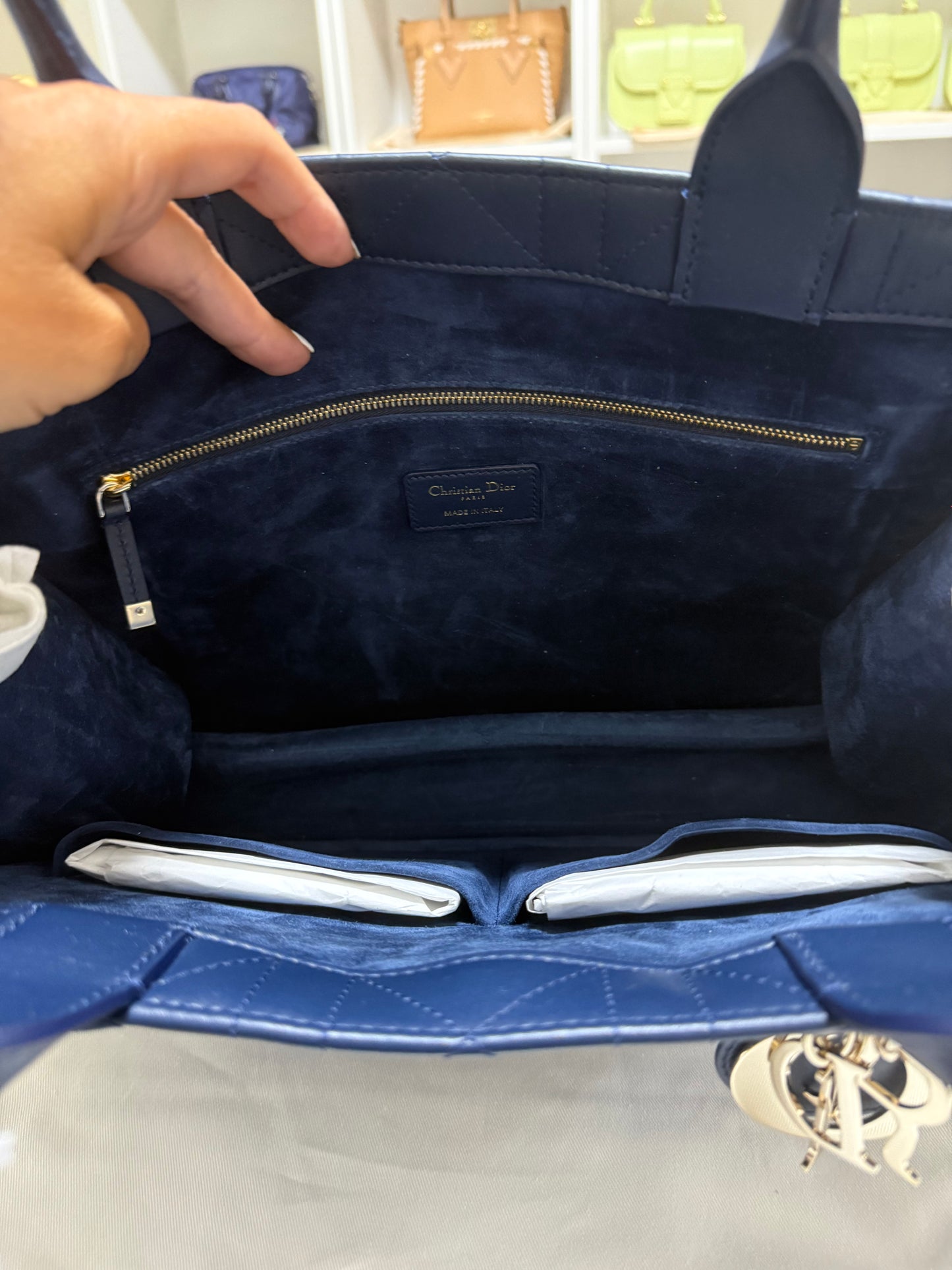 2 pcs tote bags black and blue