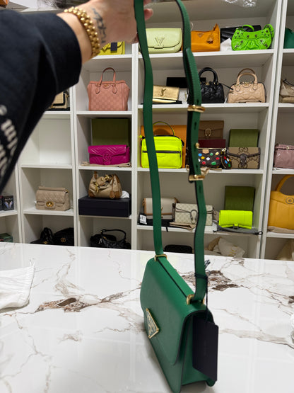 Prada Borsa a spalla in Saffiano con pattina