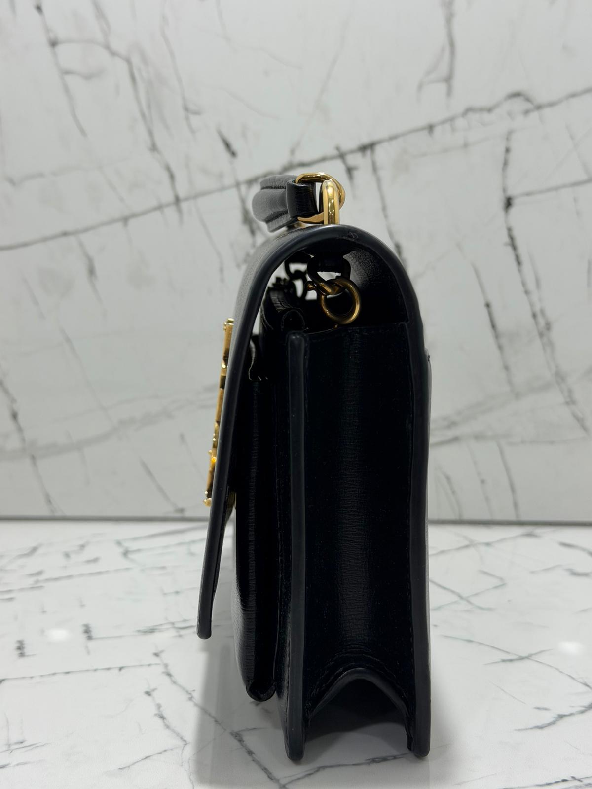 Saint Laurent Sunset borsa donna  Wallet on chain black leather