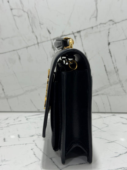 Saint Laurent Sunset borsa donna  Wallet on chain black leather