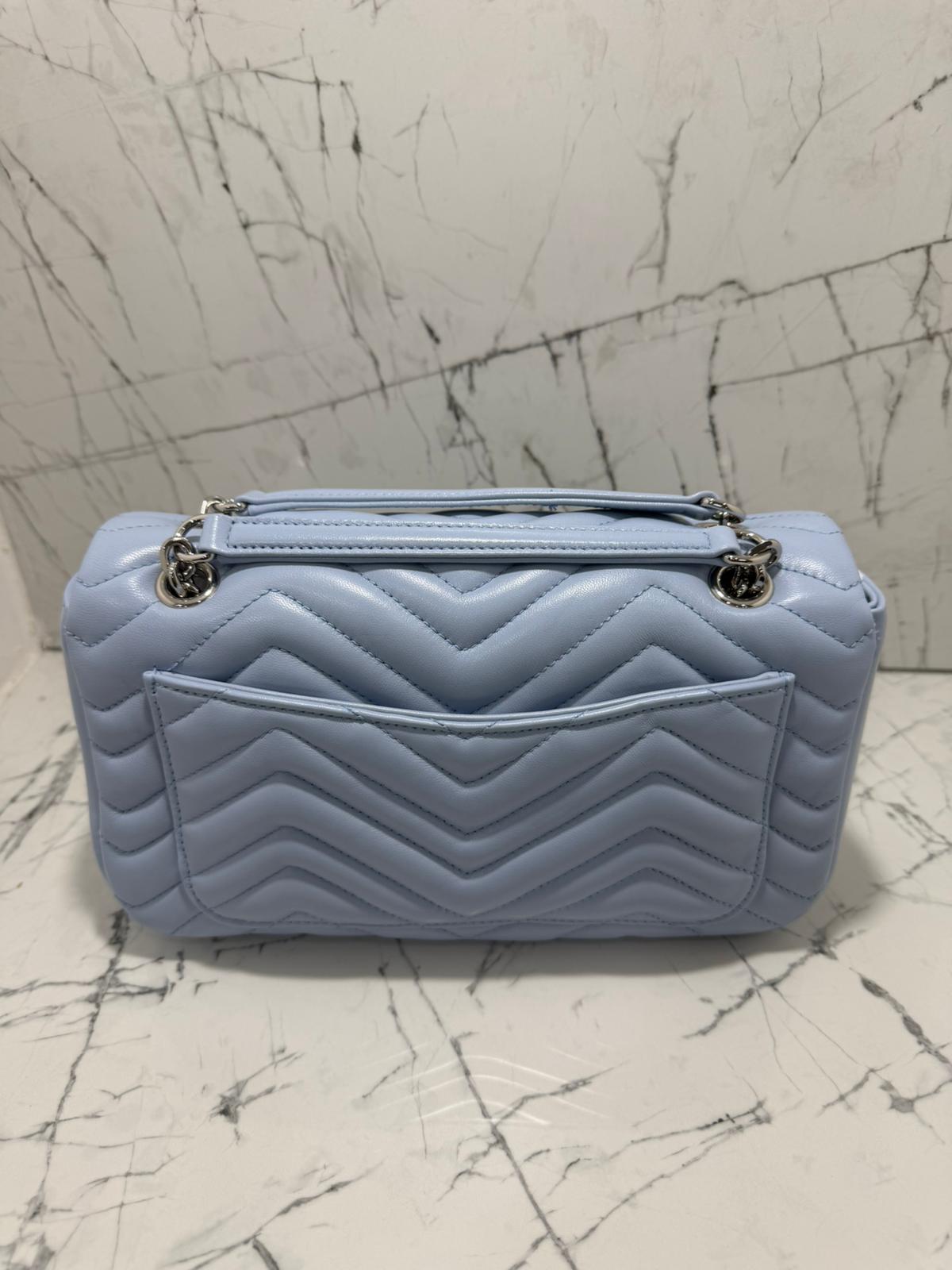 gucci marmont borsa donna in pelle colore celeste