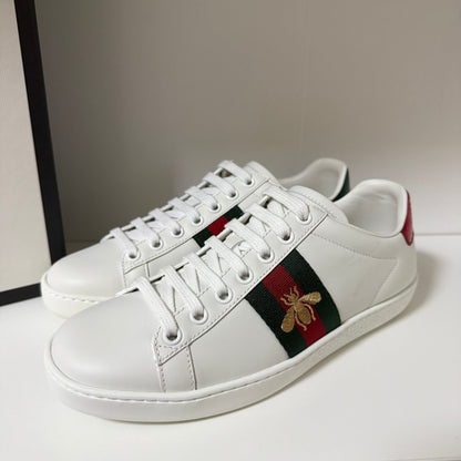 GUCCI SNEAKERS DONNA ACE APE BIANCO FASCIA WEB LOGO APE
