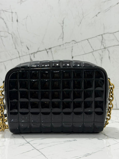 saint Laurent borsa donna Women’s Cassandre YSL Camera Bag in Quilted Patent Leather