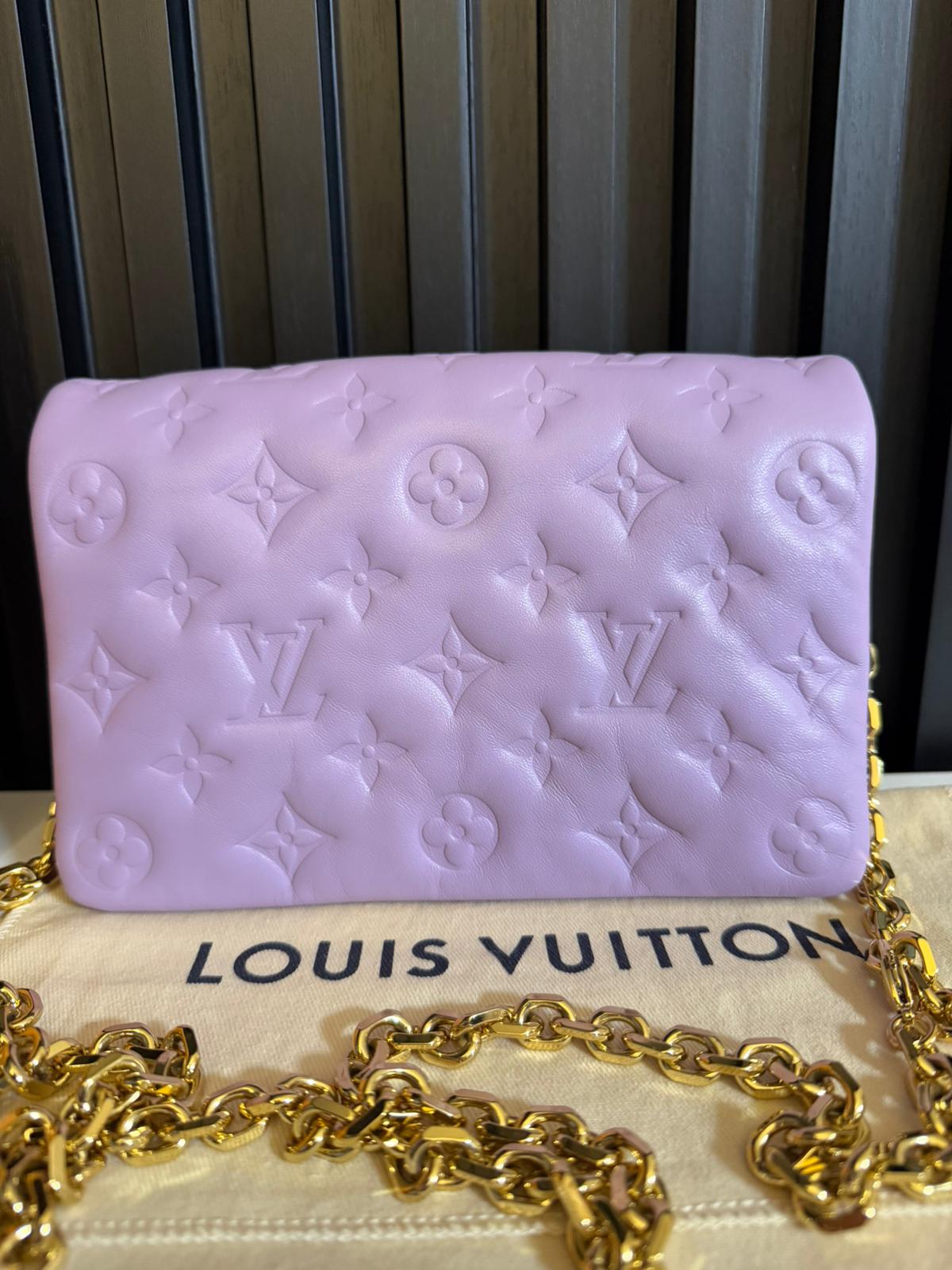 louis vuitton borsa pochette coussin lilla glicine M82067