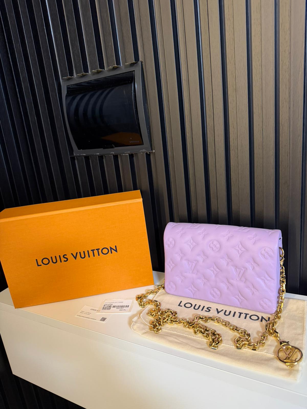 louis vuitton borsa pochette coussin lilla glicine M82067