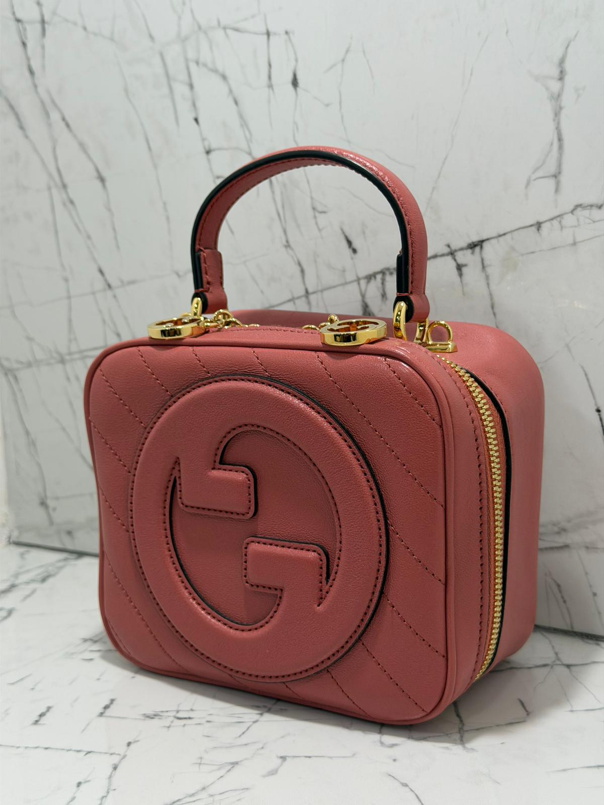 Gucci Blondie borsa donna  leather shoulder bag rosa