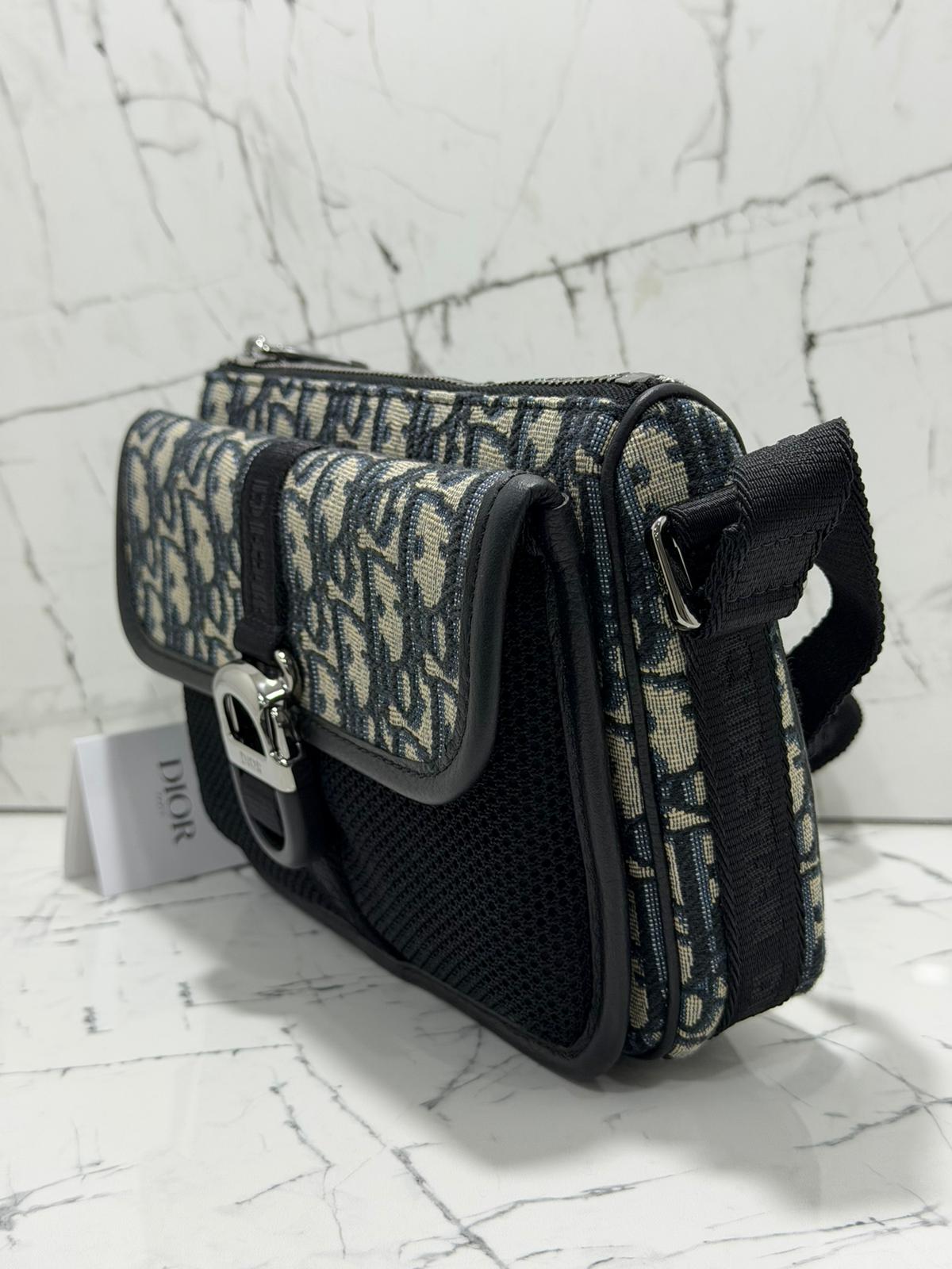DIOR BORSA TRACOLLA DIOR 8 JACQUARD OBLIQUE