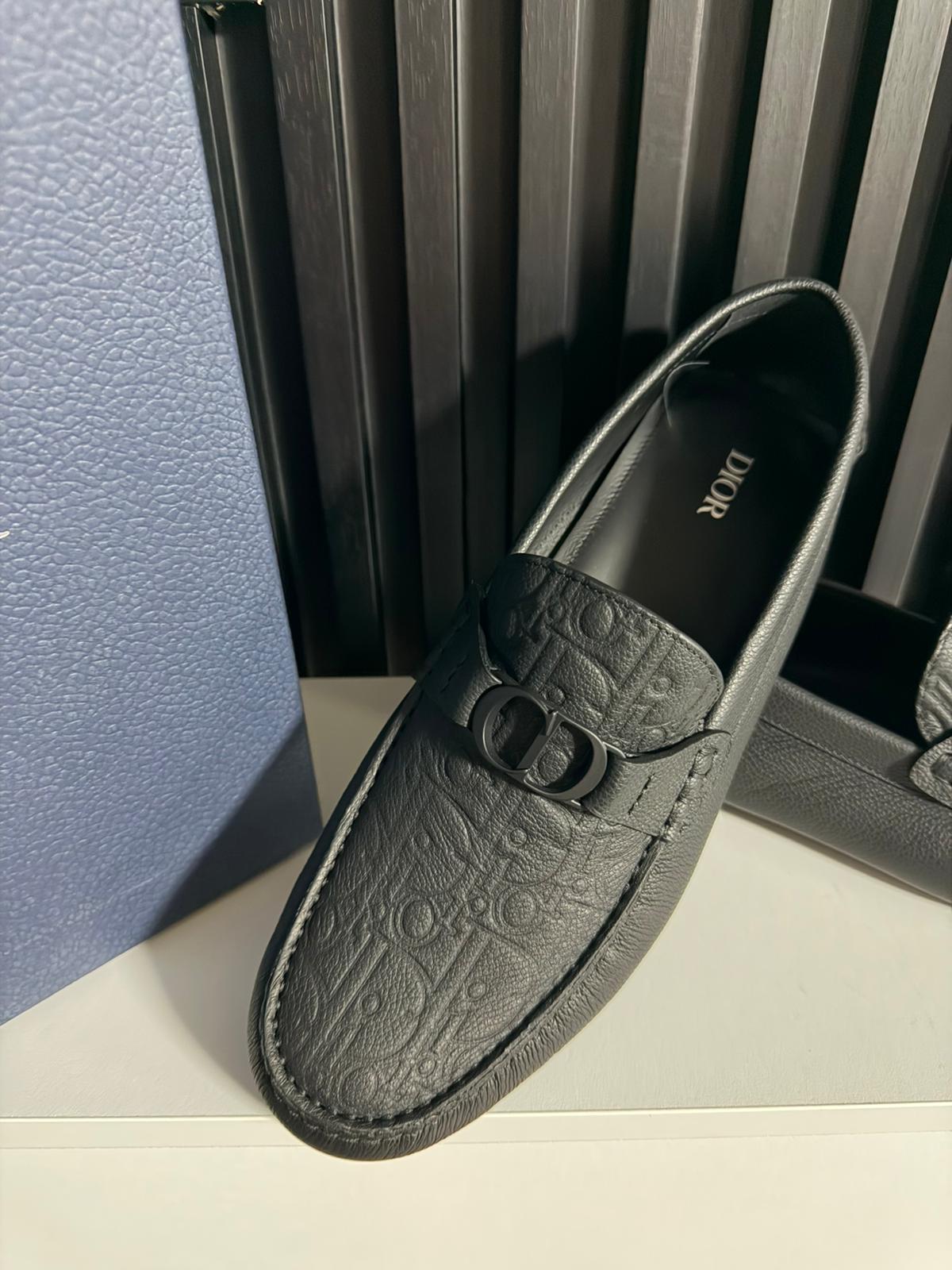 Mocassino Dior Odéon Pelle di vitello granulata e pelle Dior Gravity