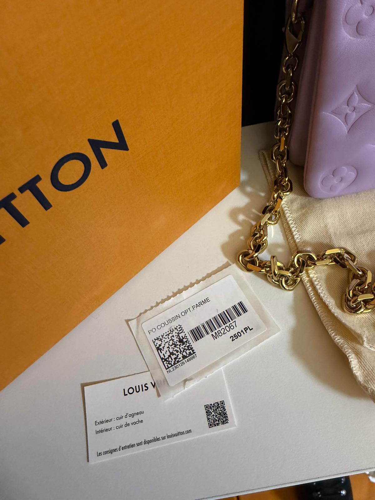 louis vuitton borsa pochette coussin lilla glicine M82067