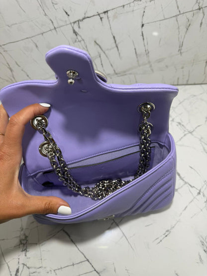 gucci marmont borsa donna colore viola glicine