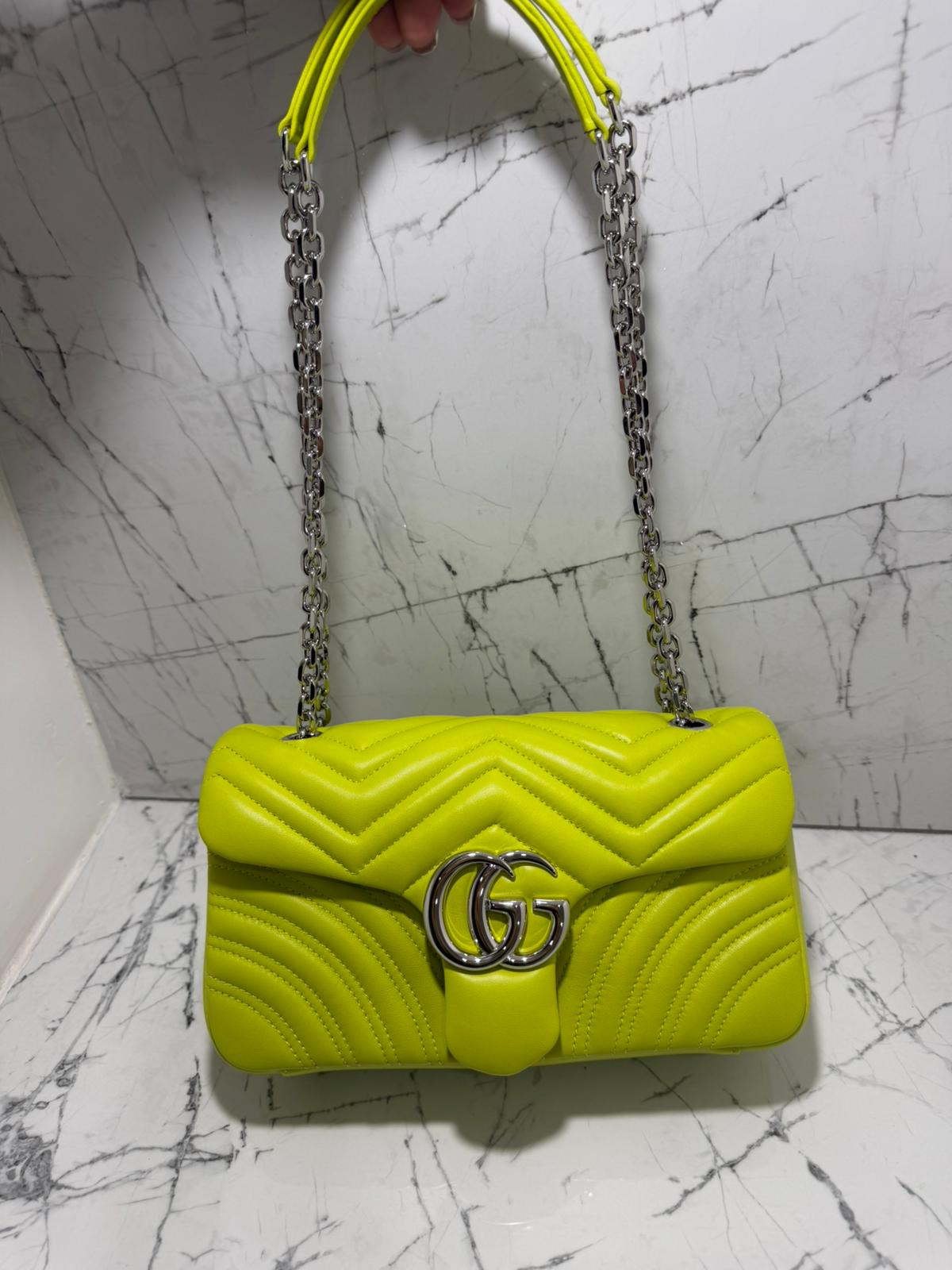 gucci marmont borsa donna colore giallo
