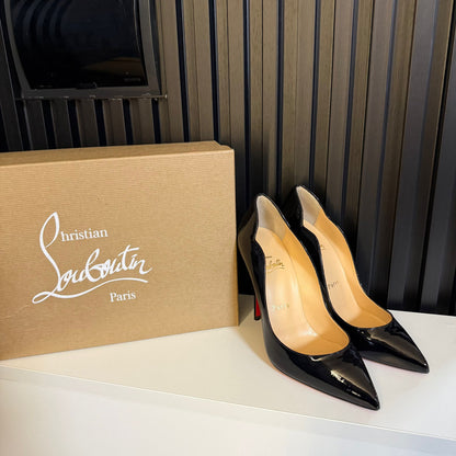 christian louboutin Hot Chick 100 mm Décolleté Vitello verniciato  Nero