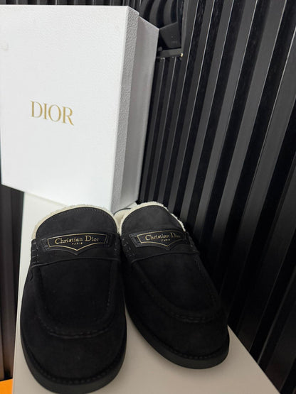 Dior Boy Mule nero Suede Goatskin