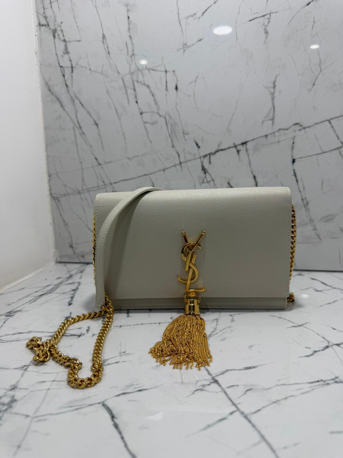 Saint Laurent borsa donna Kate tassel Shoulder wallet on chain