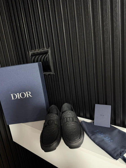 Mocassino Dior Odéon Pelle di vitello granulata e pelle Dior Gravity