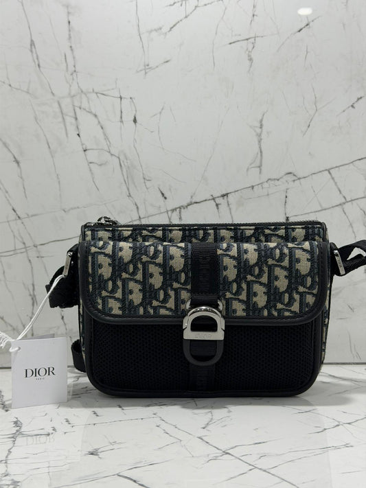 DIOR BORSA TRACOLLA DIOR 8 JACQUARD OBLIQUE