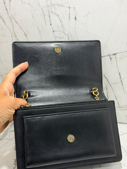 Saint Laurent Sunset borsa donna  Wallet on chain black leather