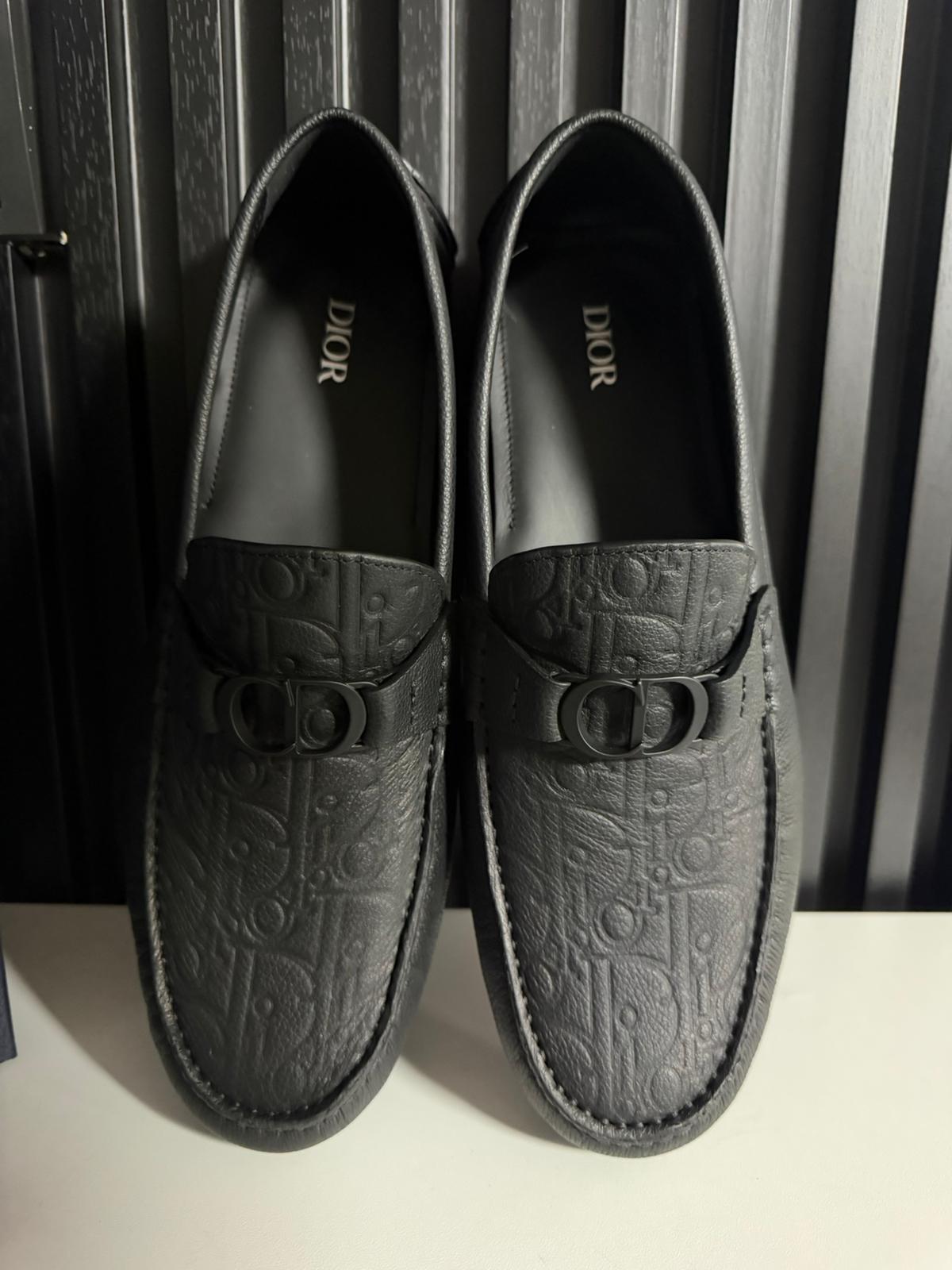 Mocassino Dior Odéon Pelle di vitello granulata e pelle Dior Gravity