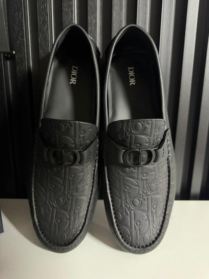 Mocassino Dior Odéon Pelle di vitello granulata e pelle Dior Gravity