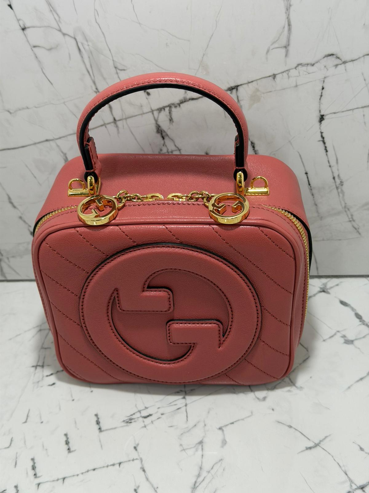 Gucci Blondie borsa donna  leather shoulder bag rosa