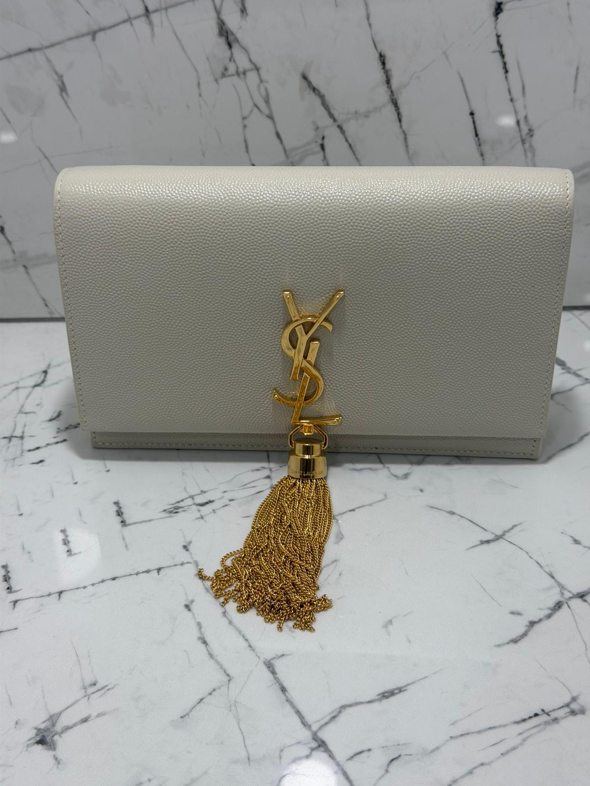 Saint Laurent borsa donna Kate tassel Shoulder wallet on chain