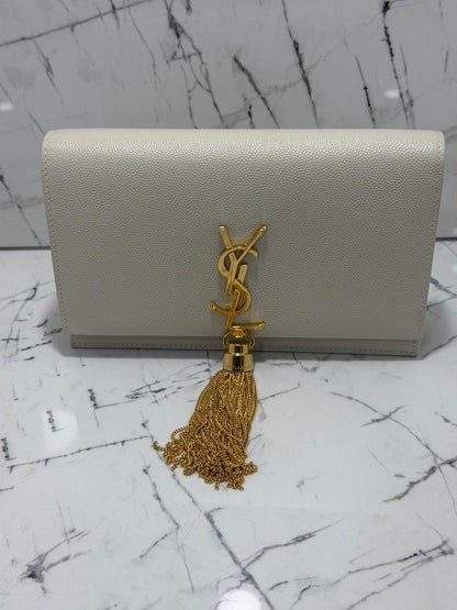 Saint Laurent borsa donna Kate tassel Shoulder wallet on chain
