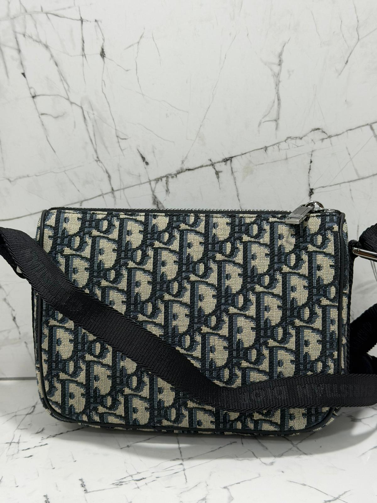 DIOR BORSA TRACOLLA DIOR 8 JACQUARD OBLIQUE