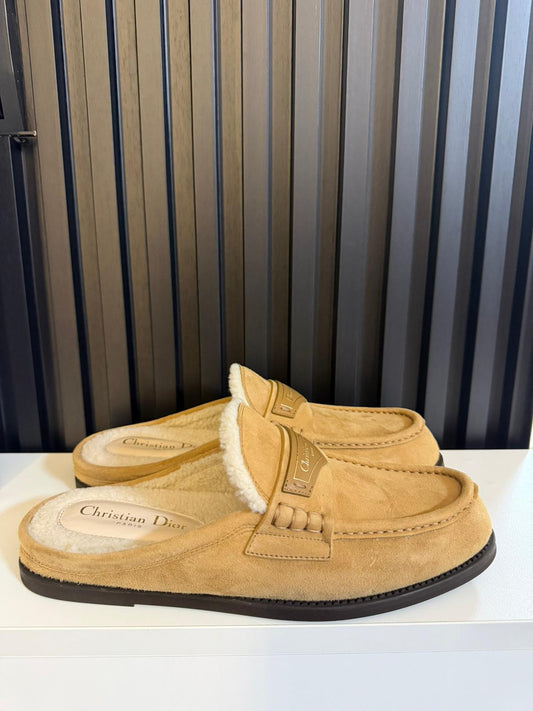 Dior Boy Mule Beige Suede Goatskin