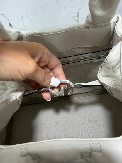 gucci Borsa Tote Grande GG Matelasse bianco