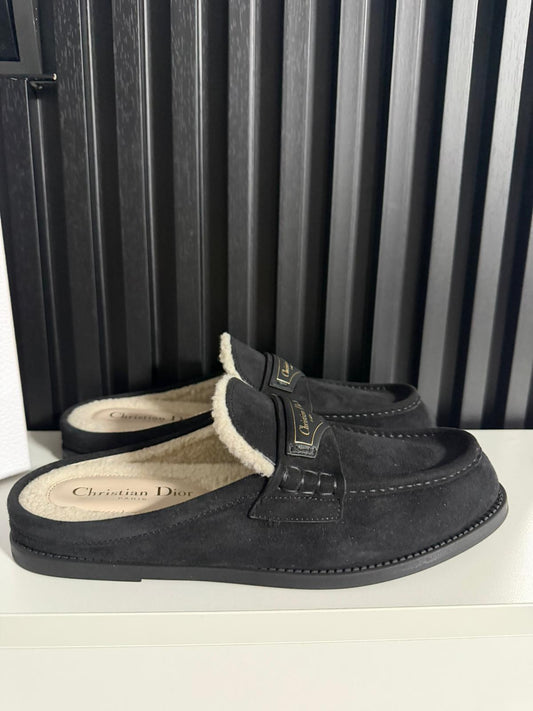 Dior Boy Mule nero Suede Goatskin