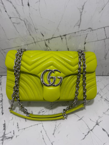 gucci marmont borsa donna colore giallo