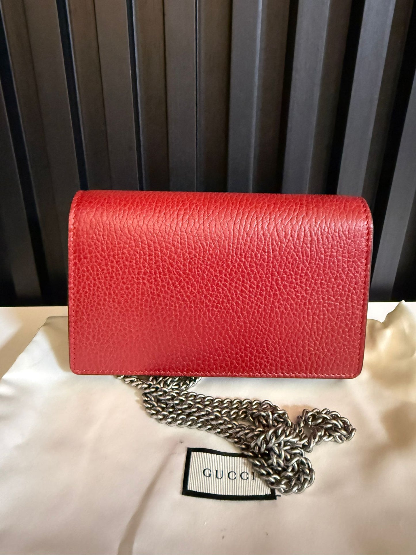 gucci Dionysus super mini red shoulder bag