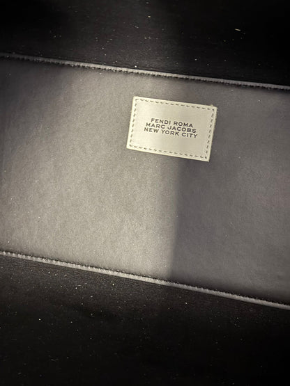 FENDI X MARC JACOBS BORSA SHOPPING TOTE SUNSHINE MEDIUM  IN PELLE BIANCO NERO