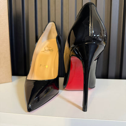 christian louboutin Hot Chick 100 mm Décolleté Vitello verniciato  Nero