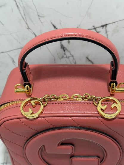 Gucci Blondie borsa donna  leather shoulder bag rosa