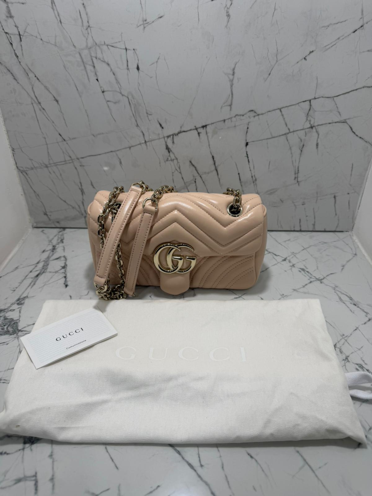gucci marmont borsa donna colore rosa chiaro