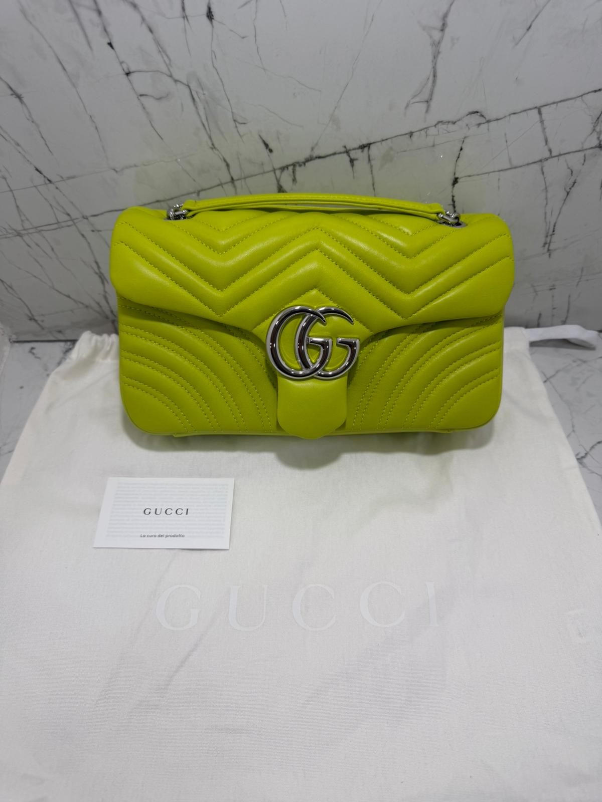 gucci marmont borsa donna colore giallo