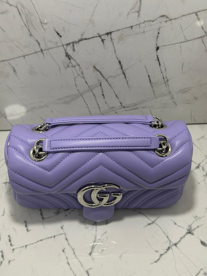 gucci marmont borsa donna colore viola glicine