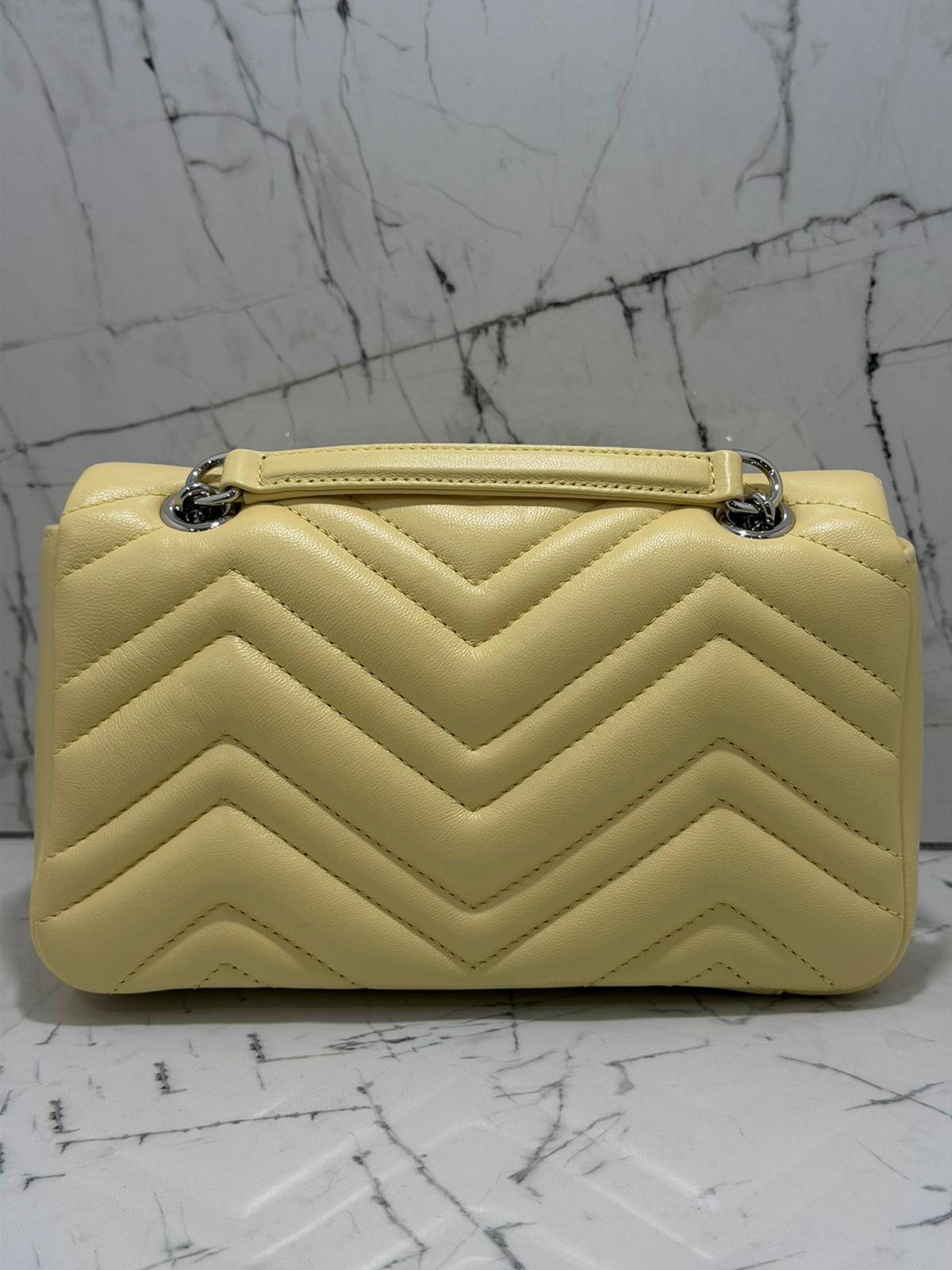 gucci marmont borsa donna colore giallo pastello