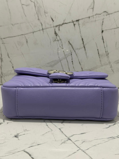 gucci marmont borsa donna colore viola glicine