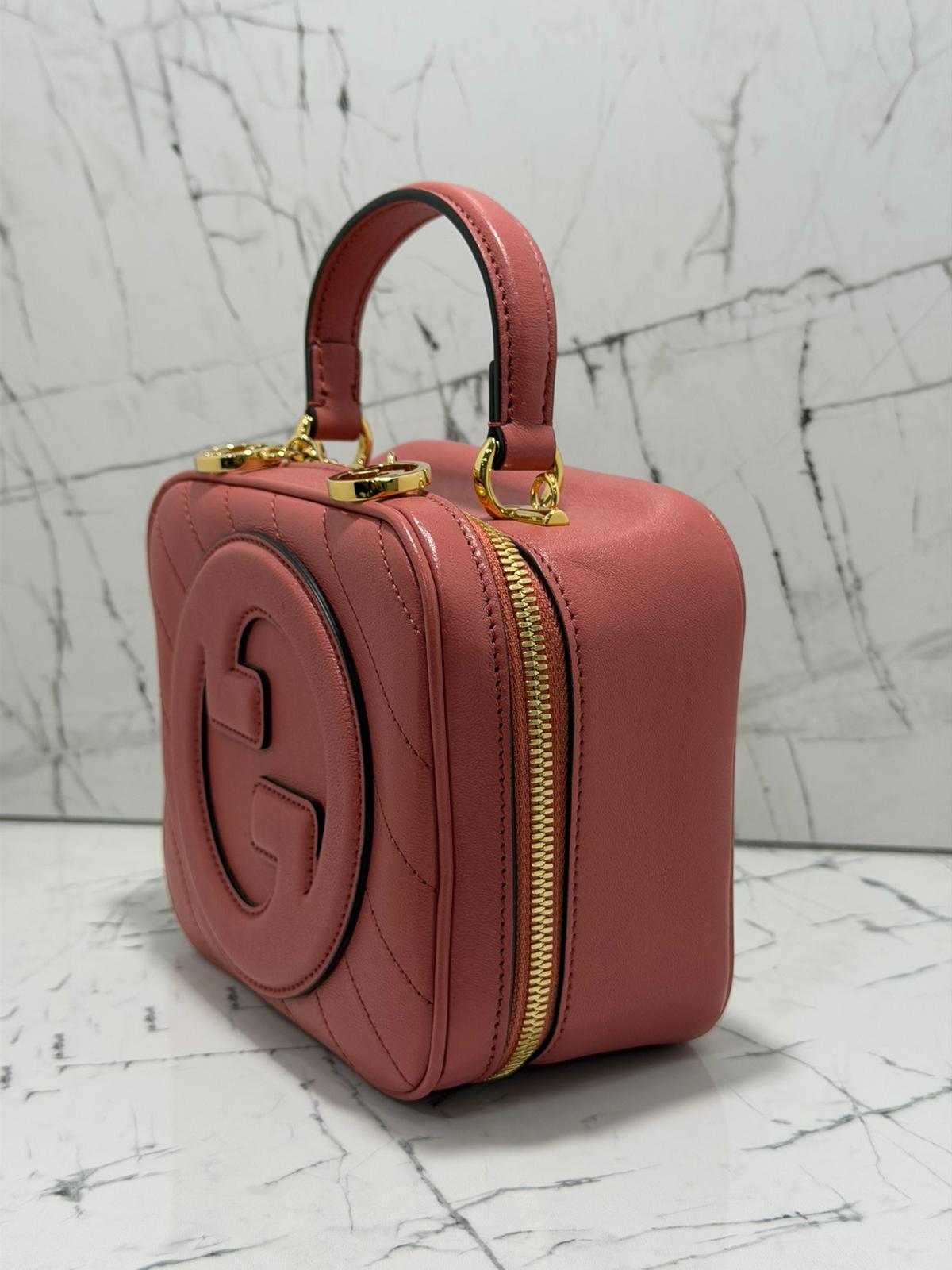 Gucci Blondie borsa donna  leather shoulder bag rosa