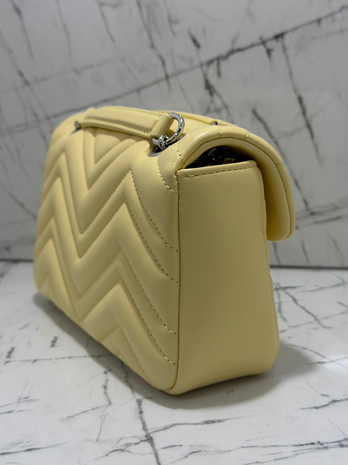 gucci marmont borsa donna colore giallo pastello