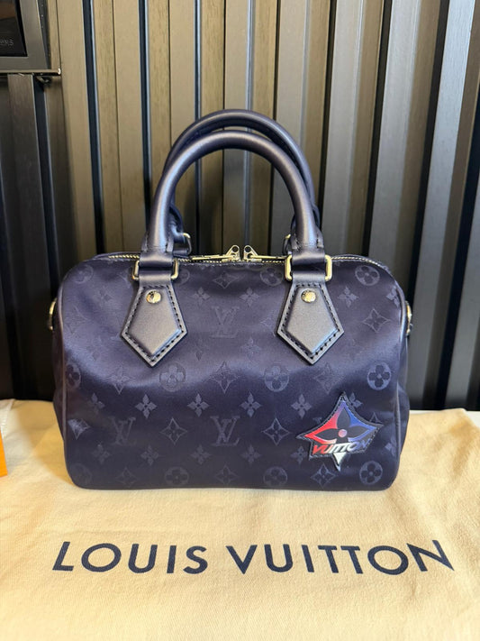 louis vuitton speedy bandolier 20 blu navy  ba.ski Nil. nav M23445