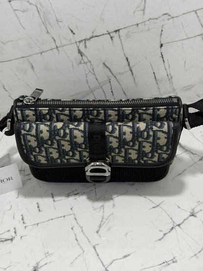 DIOR BORSA TRACOLLA DIOR 8 JACQUARD OBLIQUE