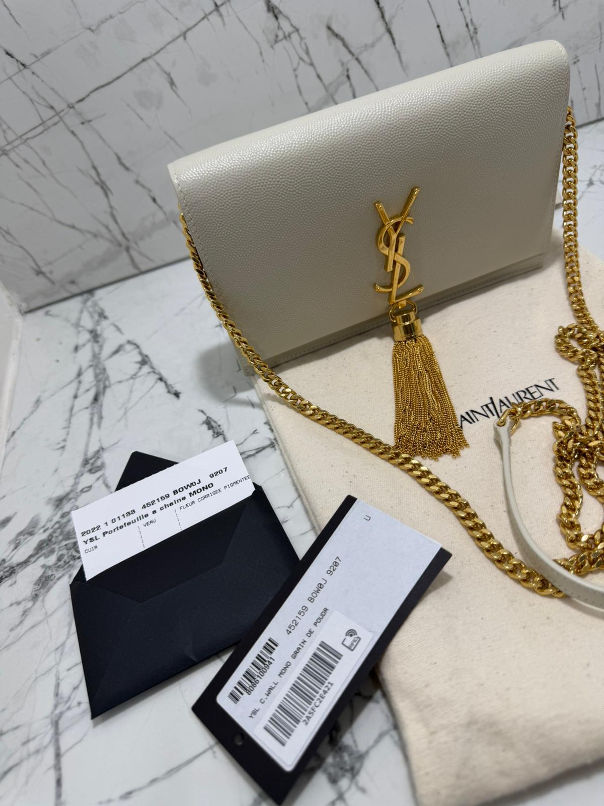 Saint Laurent borsa donna Kate tassel Shoulder wallet on chain