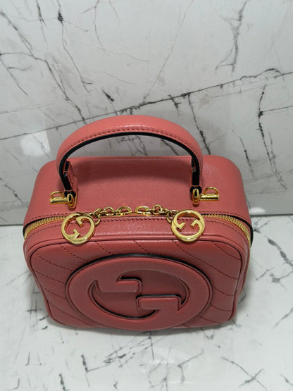Gucci Blondie borsa donna  leather shoulder bag rosa