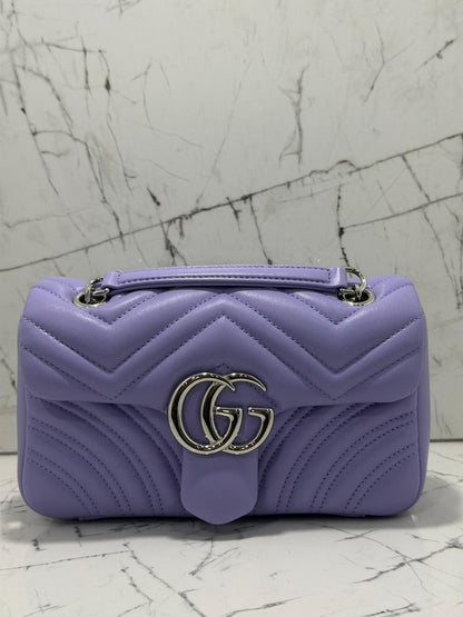 gucci marmont borsa donna colore viola glicine